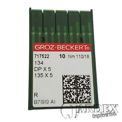 Igła GROZ-BECKERT 134 R/DPX5/135X5 100/16 op. 10 szt. JX6010